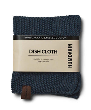 Knitted Dishcloth, Sea Blue